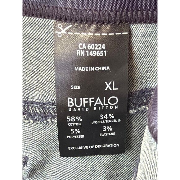 Buffalo David Bitton Womens XL Blue Denim Stretch Jeggings With Elastic Waistban - Picture 7 of 8